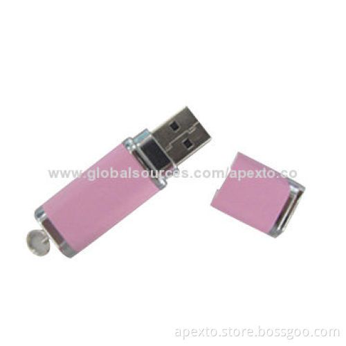Pink Metal USB Flash Drive, Customized Packaging Types/Logos Accepted, 256MB to 32GB